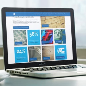 Allport website on laptop